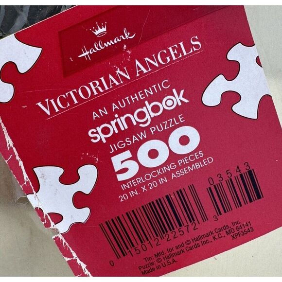 Hallmark Victorian Angels Springbok 500 Piece Jigsaw Puzzle Vintage 1994 BNIB - Picture 5 of 6